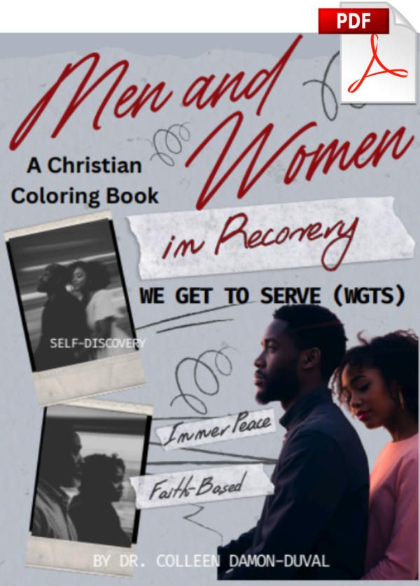 Digital Download :: We Get To Serve (WGTS) Men and Women in Recovery: A Christian Coloring Book