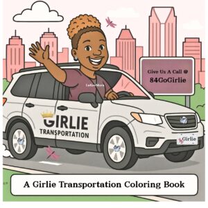 A Girlie Transportation Coloring Book