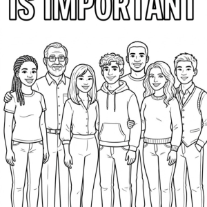 Your Vote Is Important message coloring page